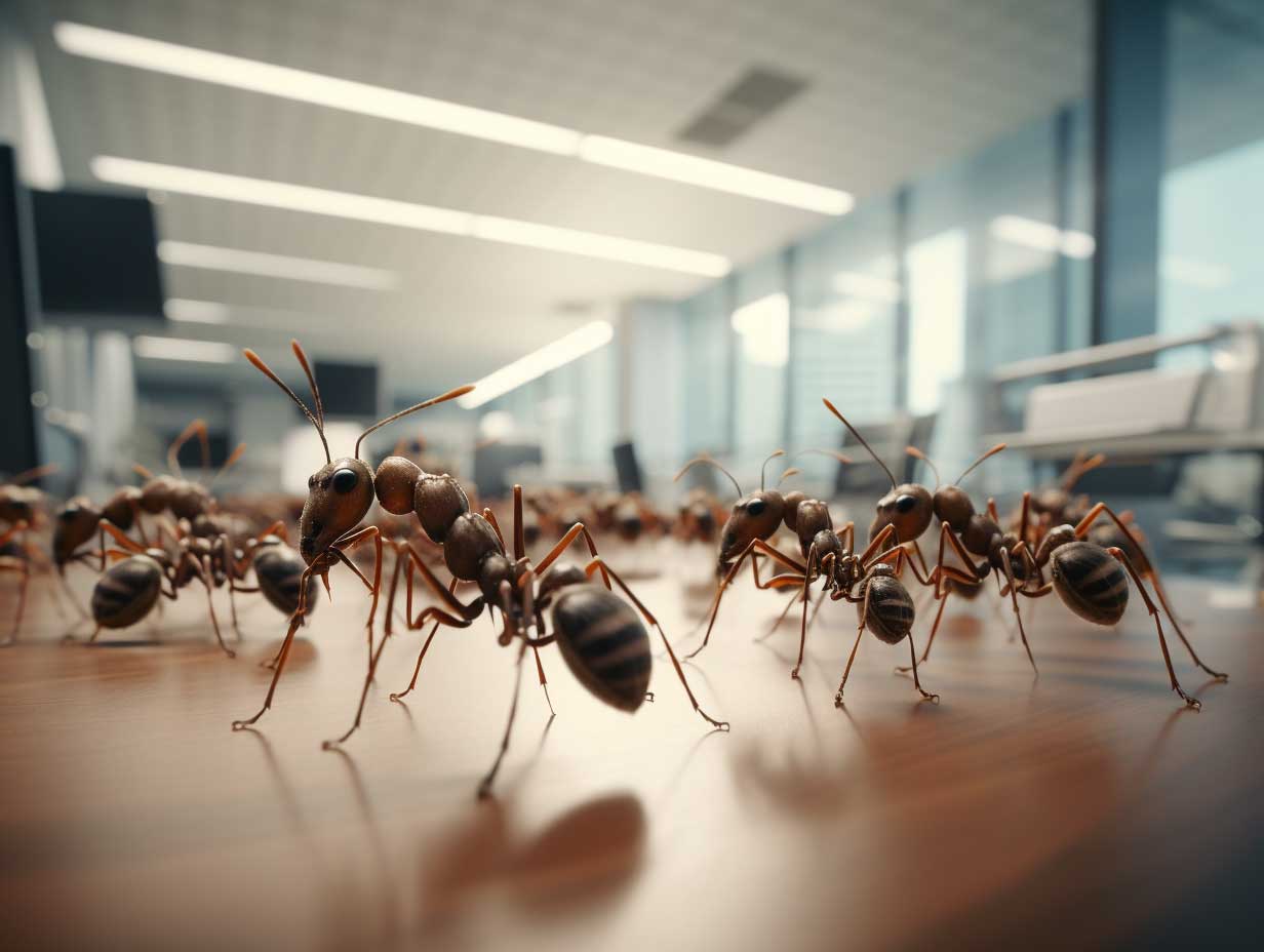 ants in commercial buildings