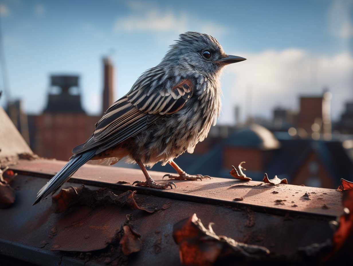bird-on-rooftop bird on rooftop
