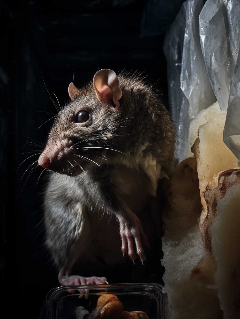 rat in walk-in cooler