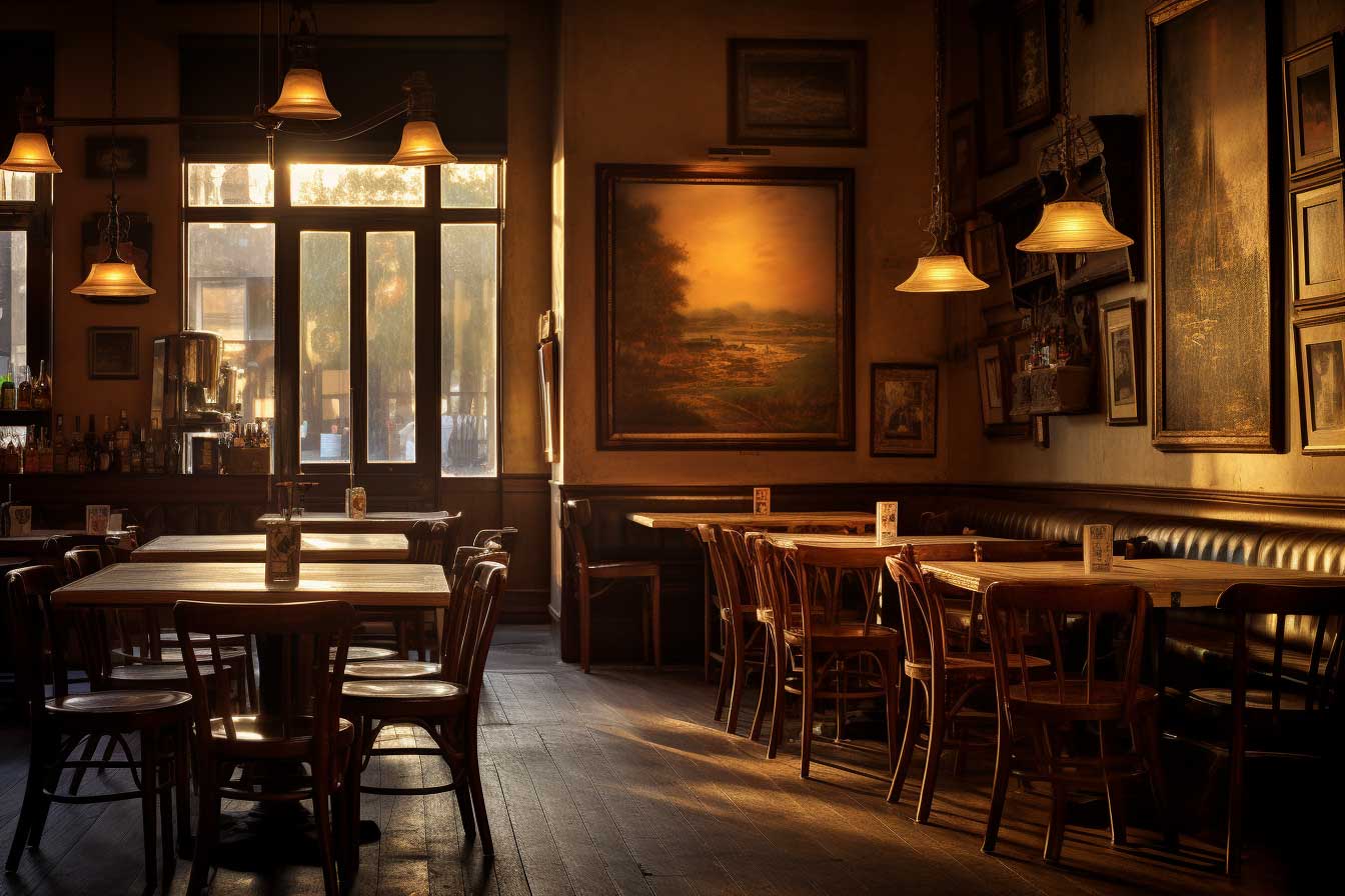 restaurant interior shot