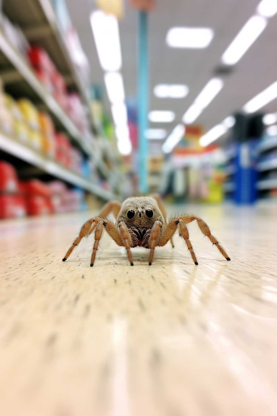 spider in a retail shop