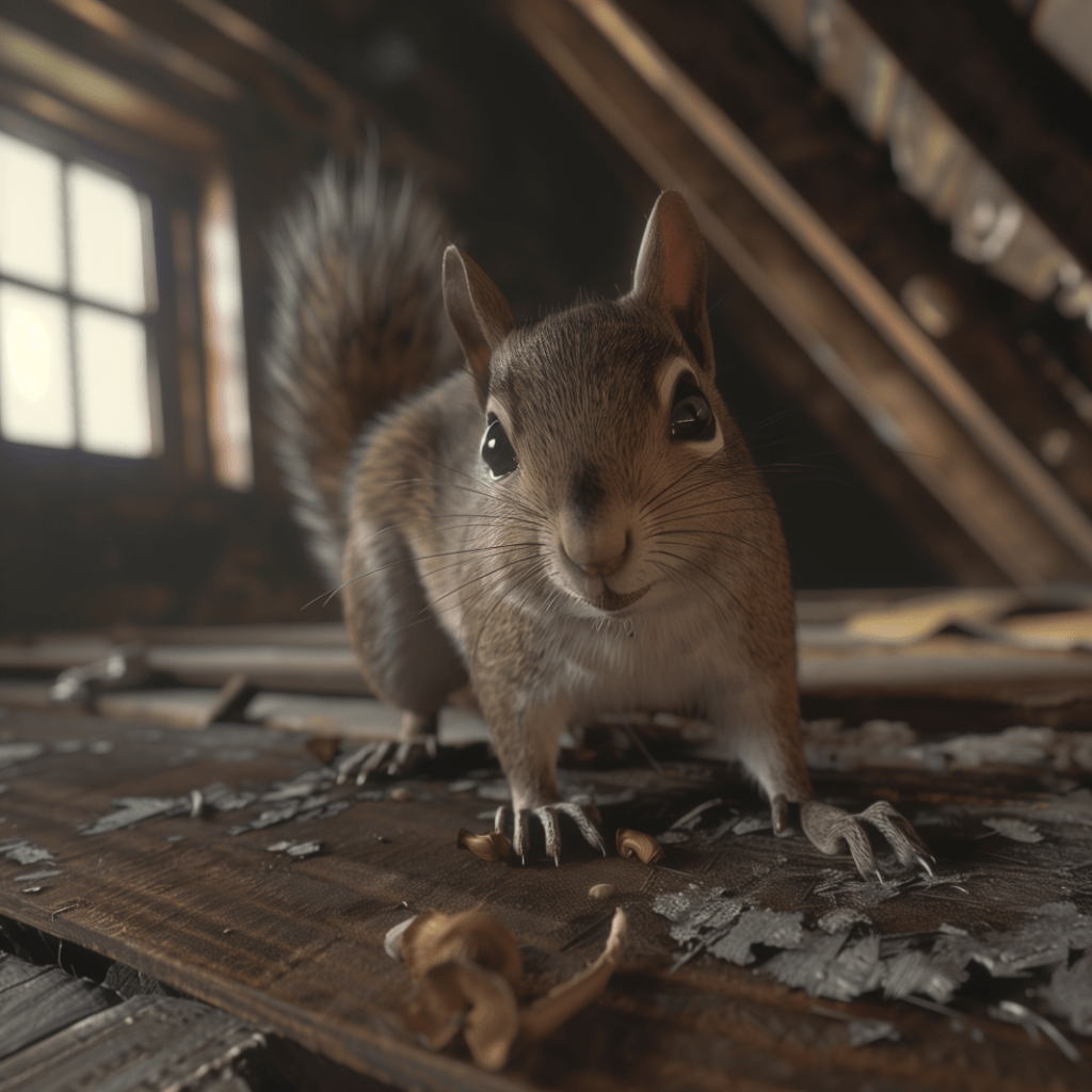 squirrel in attic in Portland