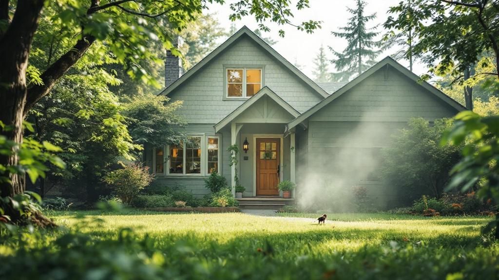 A serene Oregon home free from pests, symbolizing the success of DIY pest control efforts.