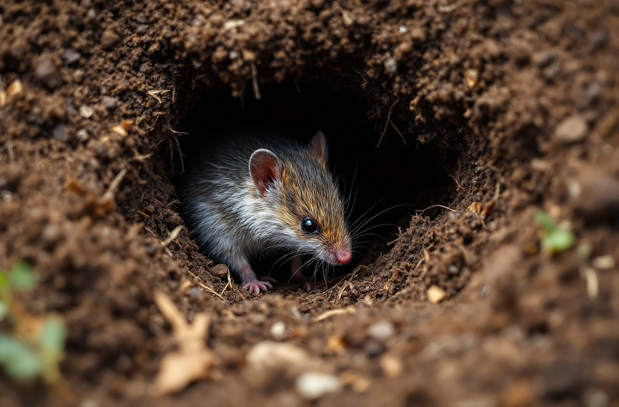 Professional image illustrating 2. Signs of Nesting or Burrowing