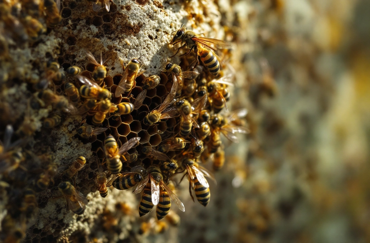 Professional image illustrating Exploring Wasp Nesting Habits and Patterns