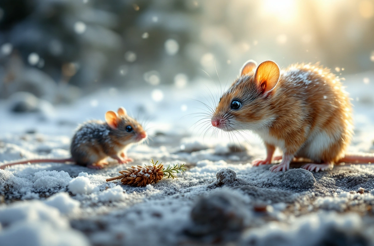 Professional image illustrating Mice Activity Peaks: Understanding Winter Vs. Summer Trends