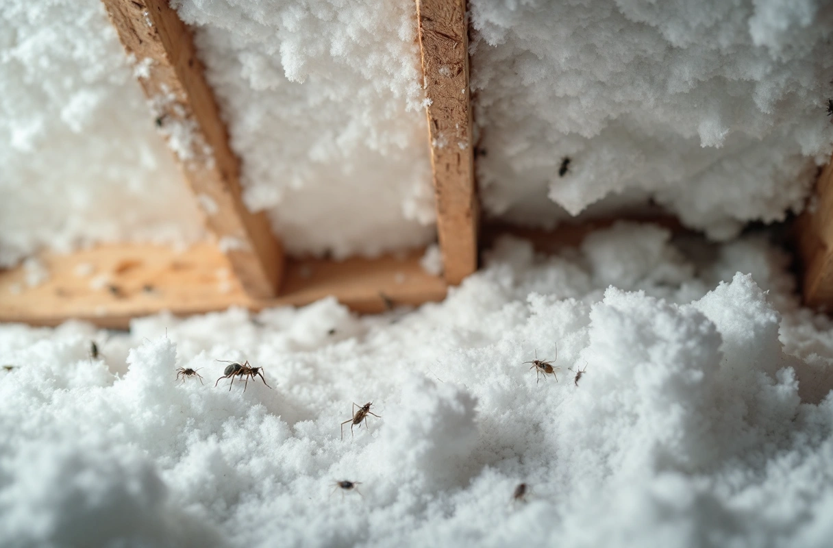 Professional image illustrating Common Pests Found in Attics and Their Attraction to Insulation