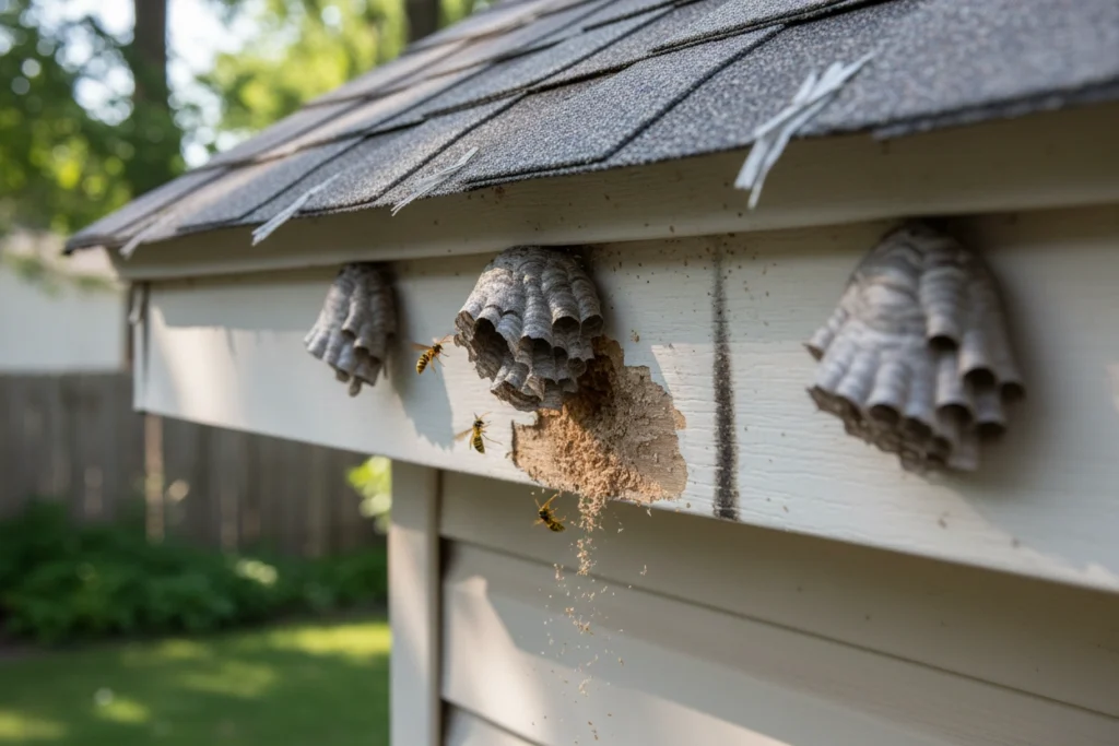 Can Wasps Damage Your Home's Siding or Roofing Materials?