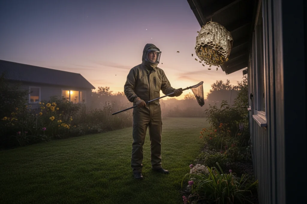 Safest Times to Remove Nests: Wasps Least Active Hours