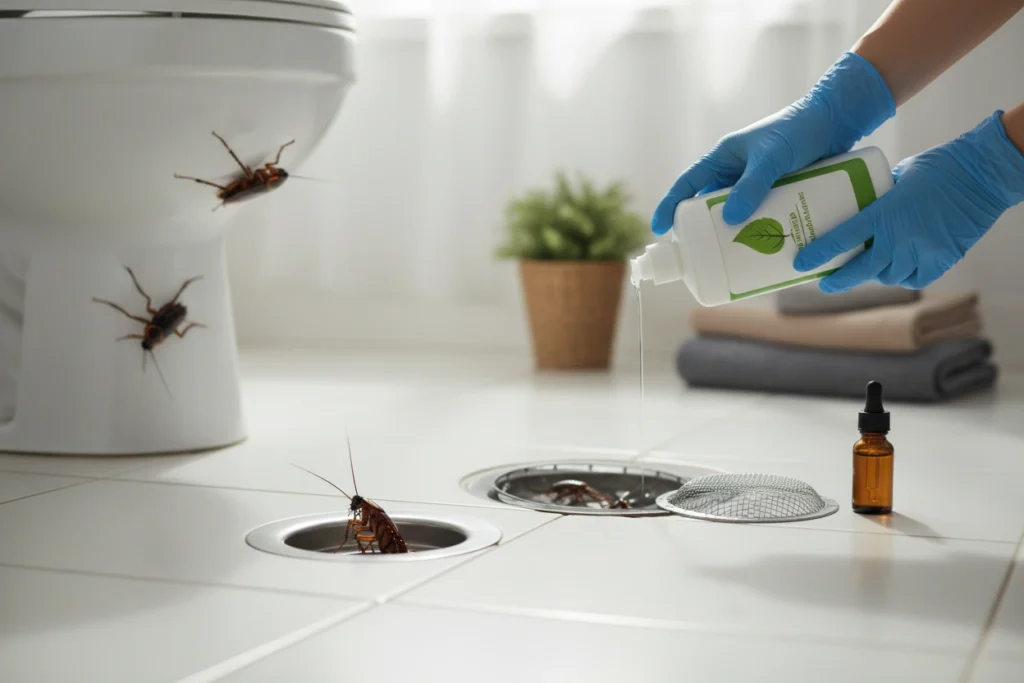 Stop Roaches from Coming Up Through Drains or Toilets