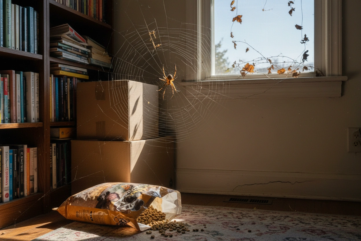 Professional image illustrating Uncovering the Reasons Behind Increased Spider Sightings