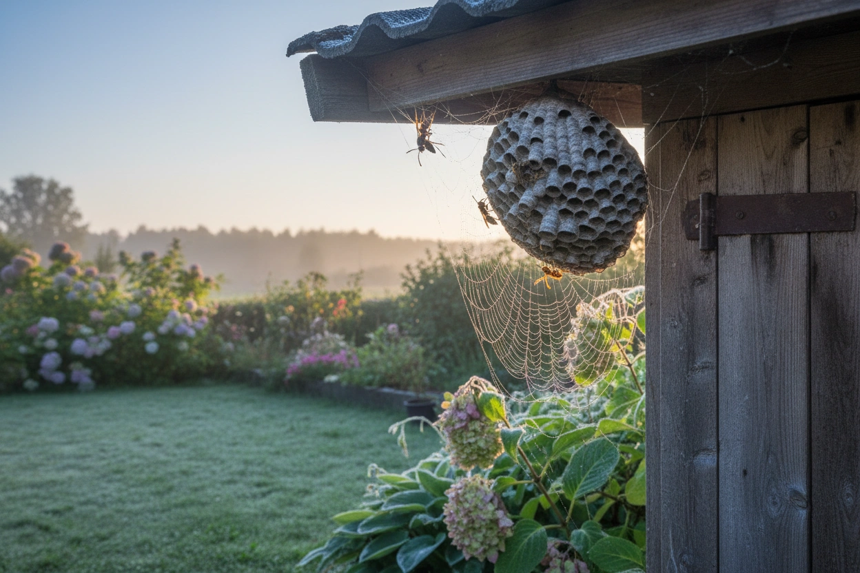 Professional image illustrating Seasonal Variations in Wasp Activity