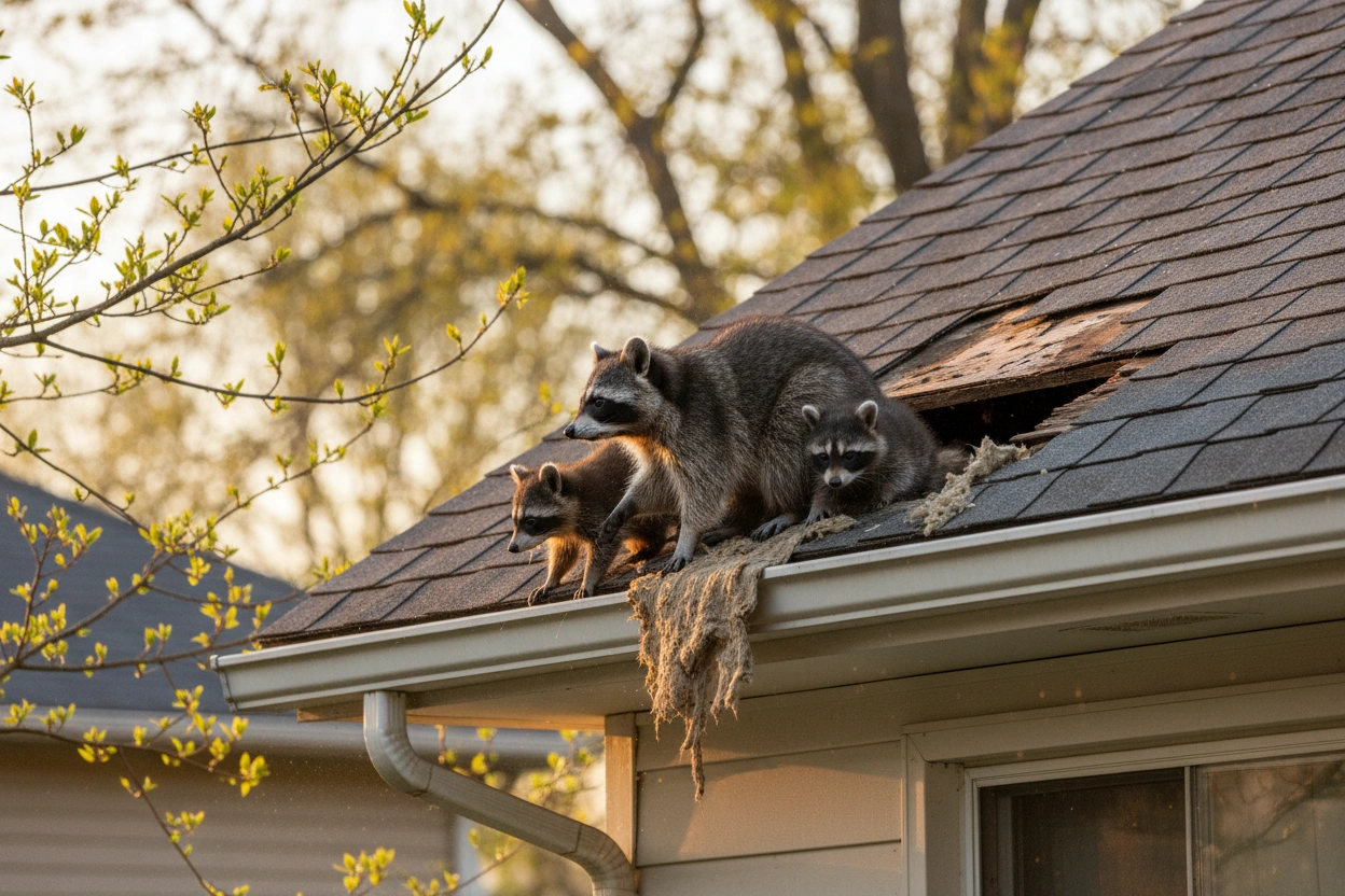 Professional image illustrating The Seasonal Behavior of Raccoons Unveiled