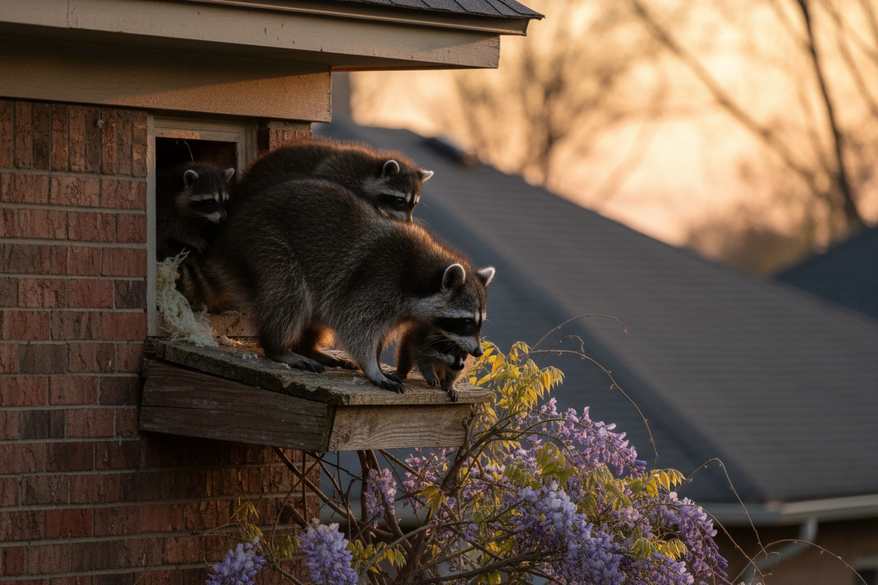 Professional image illustrating Recognizing Signs of Raccoon Infestations