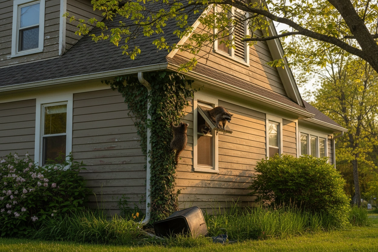 Professional image illustrating Preventing Raccoons From Entering Your Attic