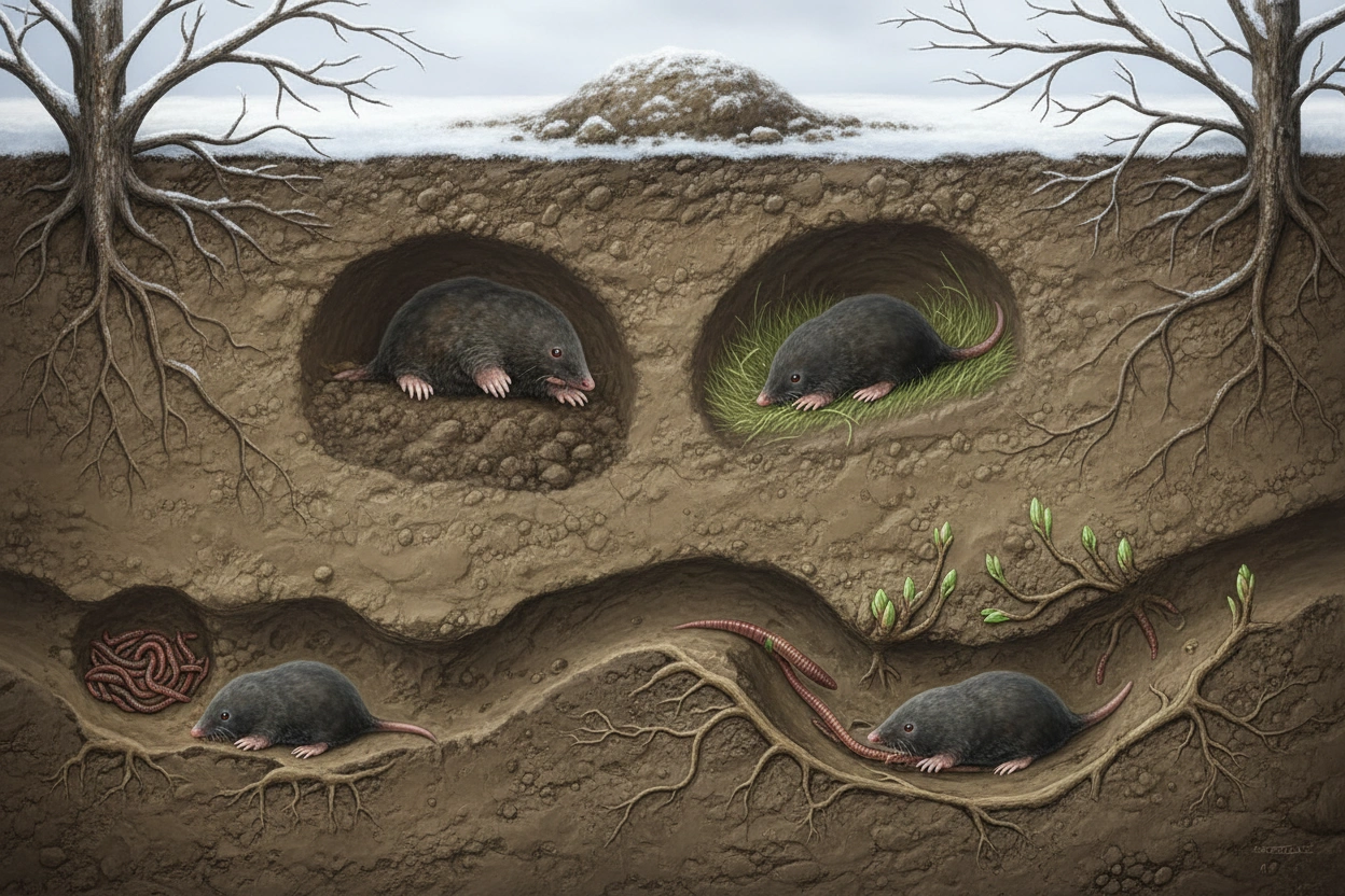 Professional image illustrating The Intriguing World of Mole Behavior