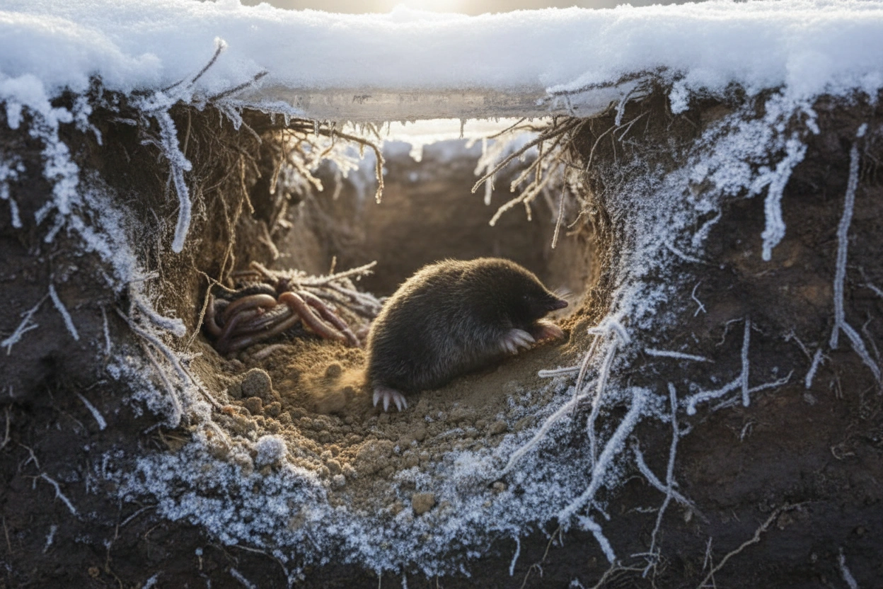 Professional image illustrating Seasonal Changes and Their Effect on Moles