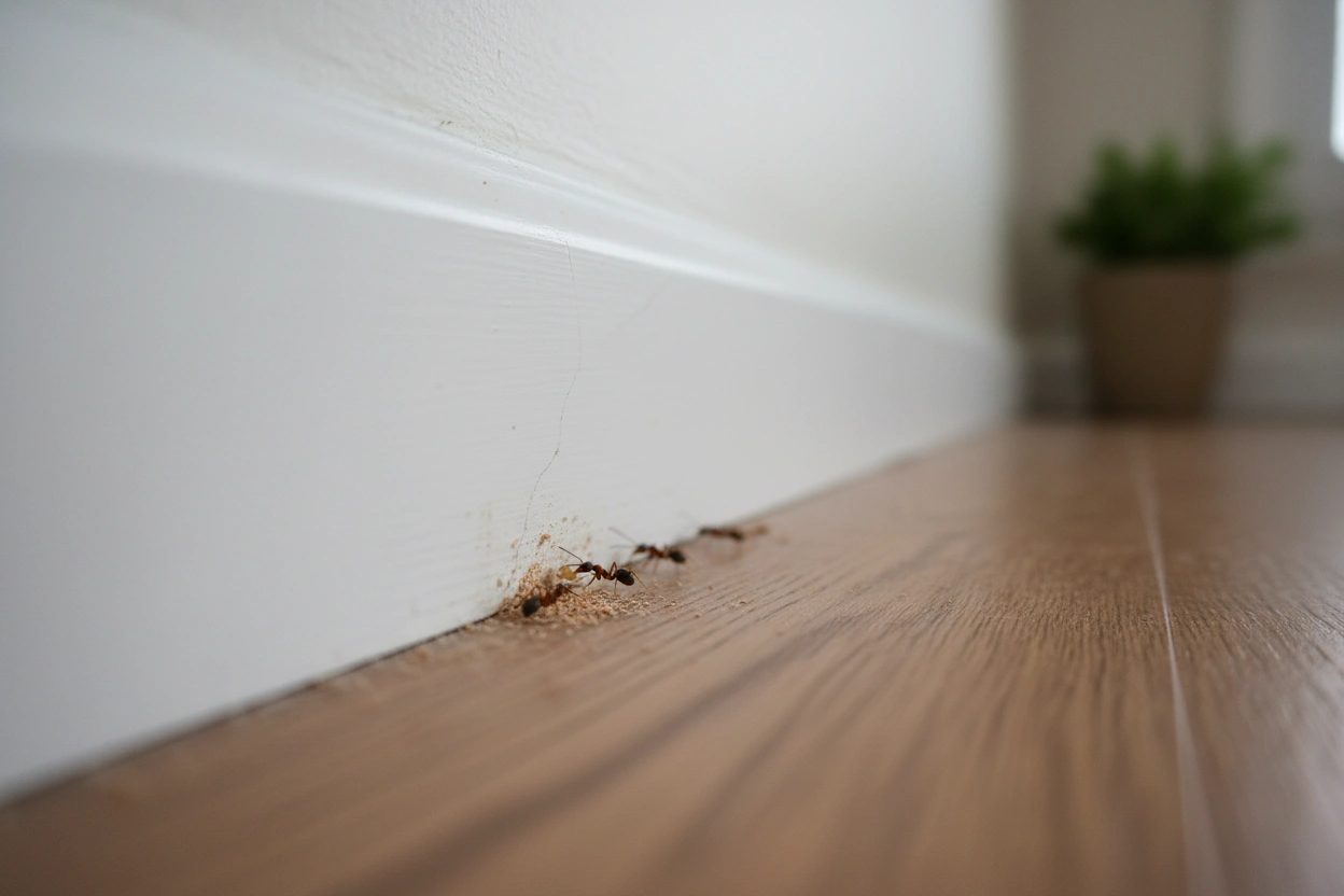 Professional image illustrating Understanding Common Ant Species That Nest Indoors