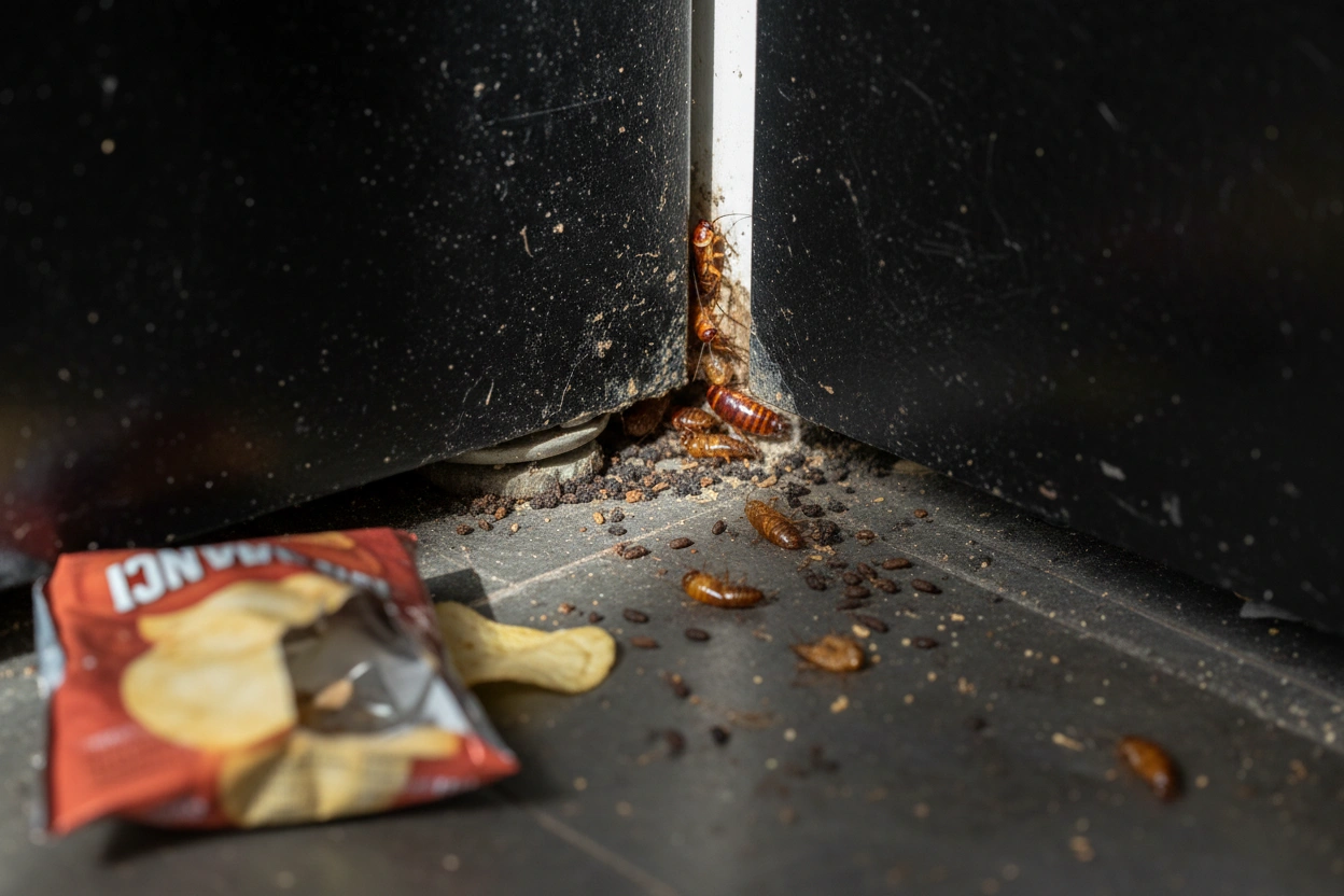 Professional image illustrating Identifying Common Roach Species in Apartments