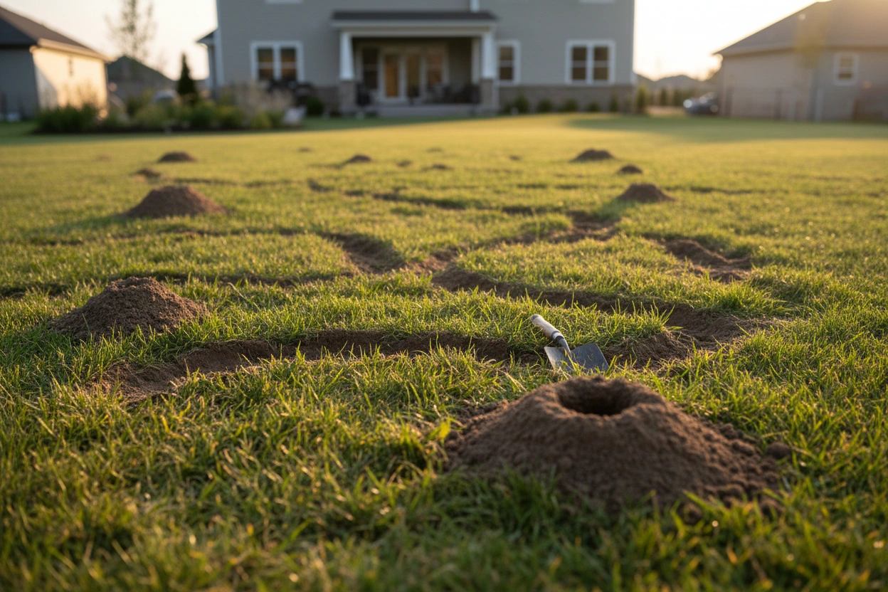 Professional image illustrating Effective Mole Control Methods for Homeowners