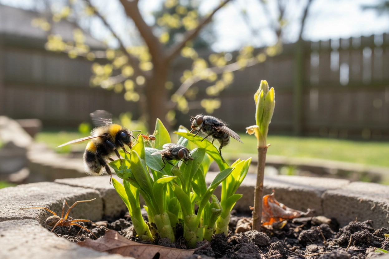 Professional image illustrating Identifying Common Spring Pests