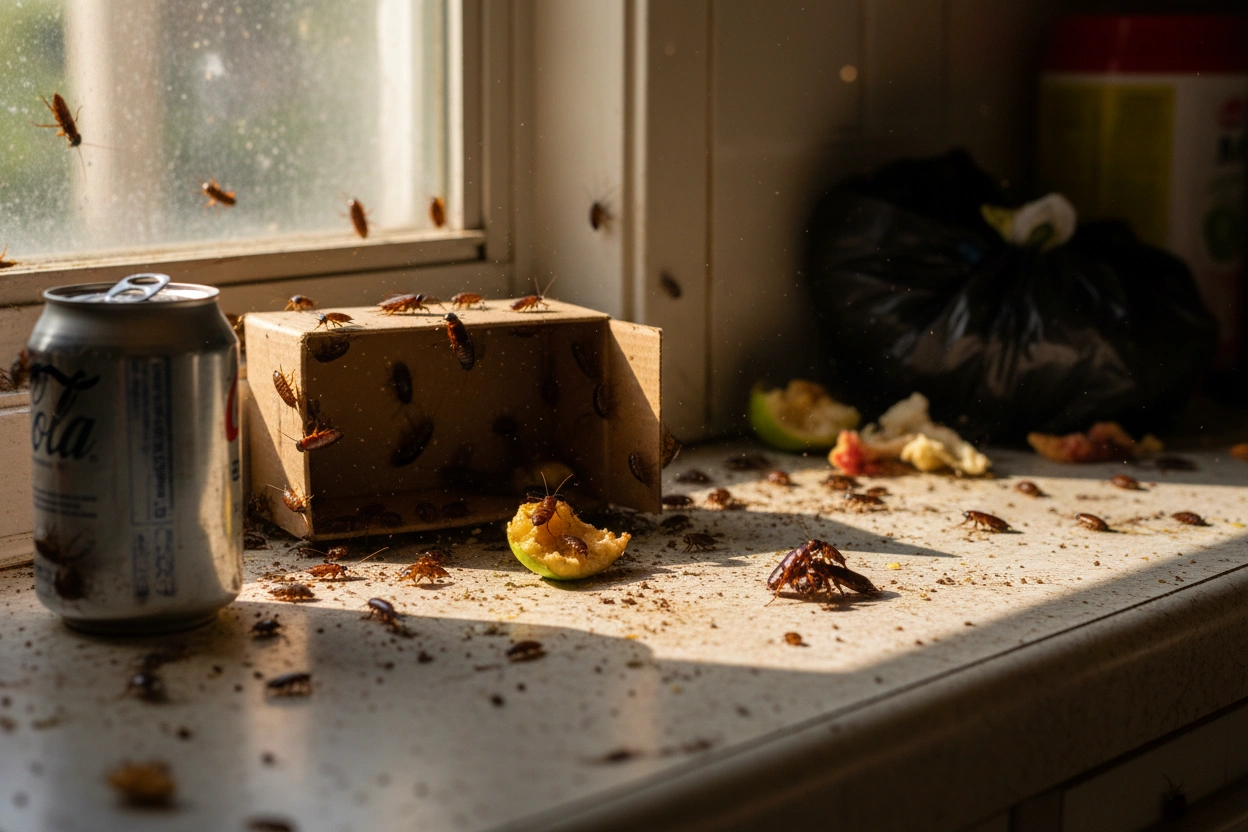 Professional image illustrating The Impact of Summer Heat on Cockroach Breeding