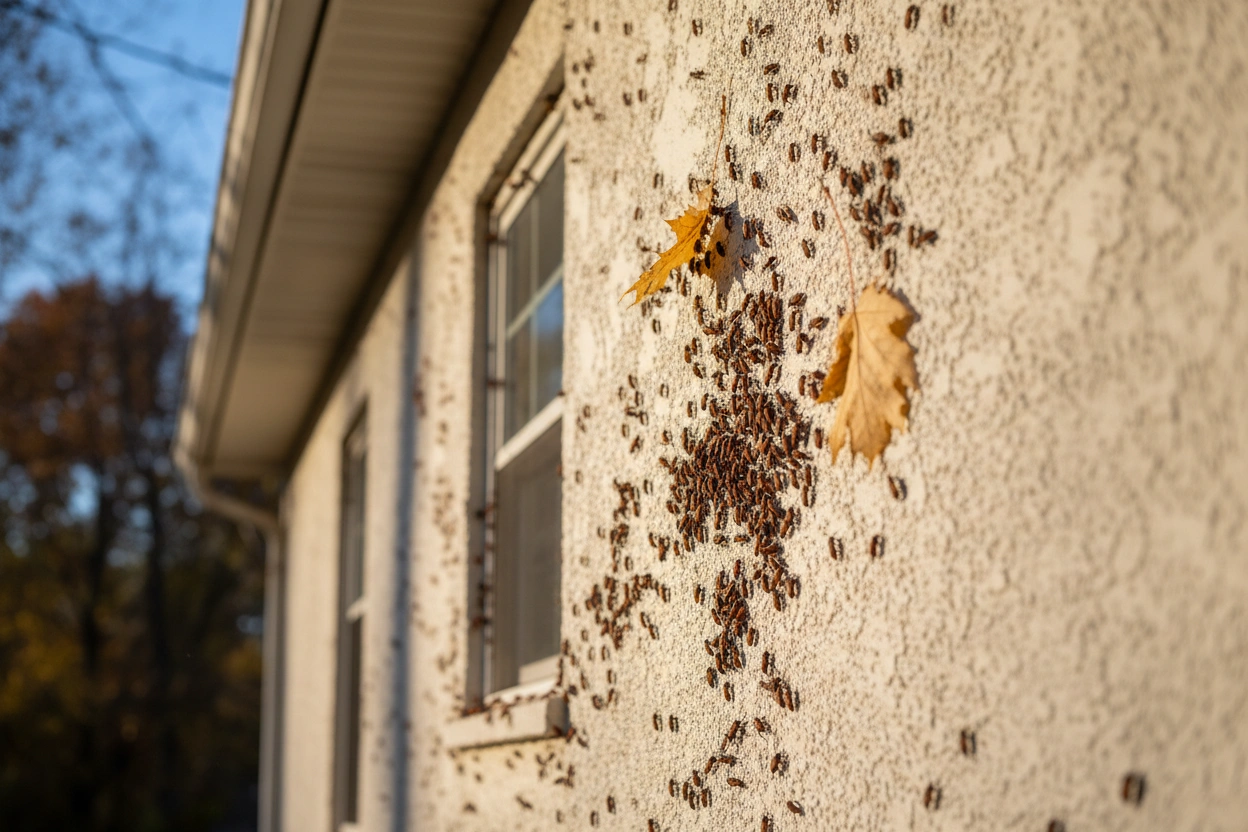 Professional image illustrating Understanding Boxelder Bug Behavior in Autumn