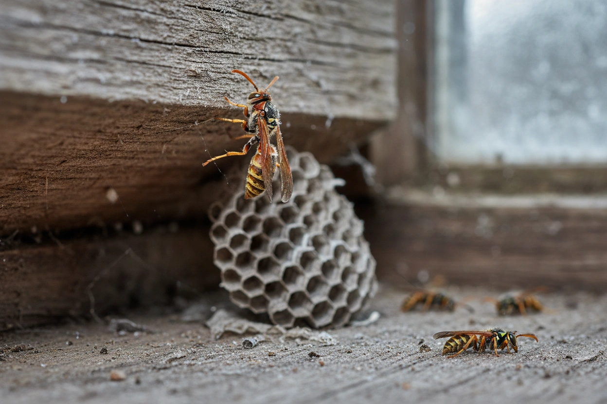 Professional image illustrating Do Wasps Hibernate or Face the Cold Directly?