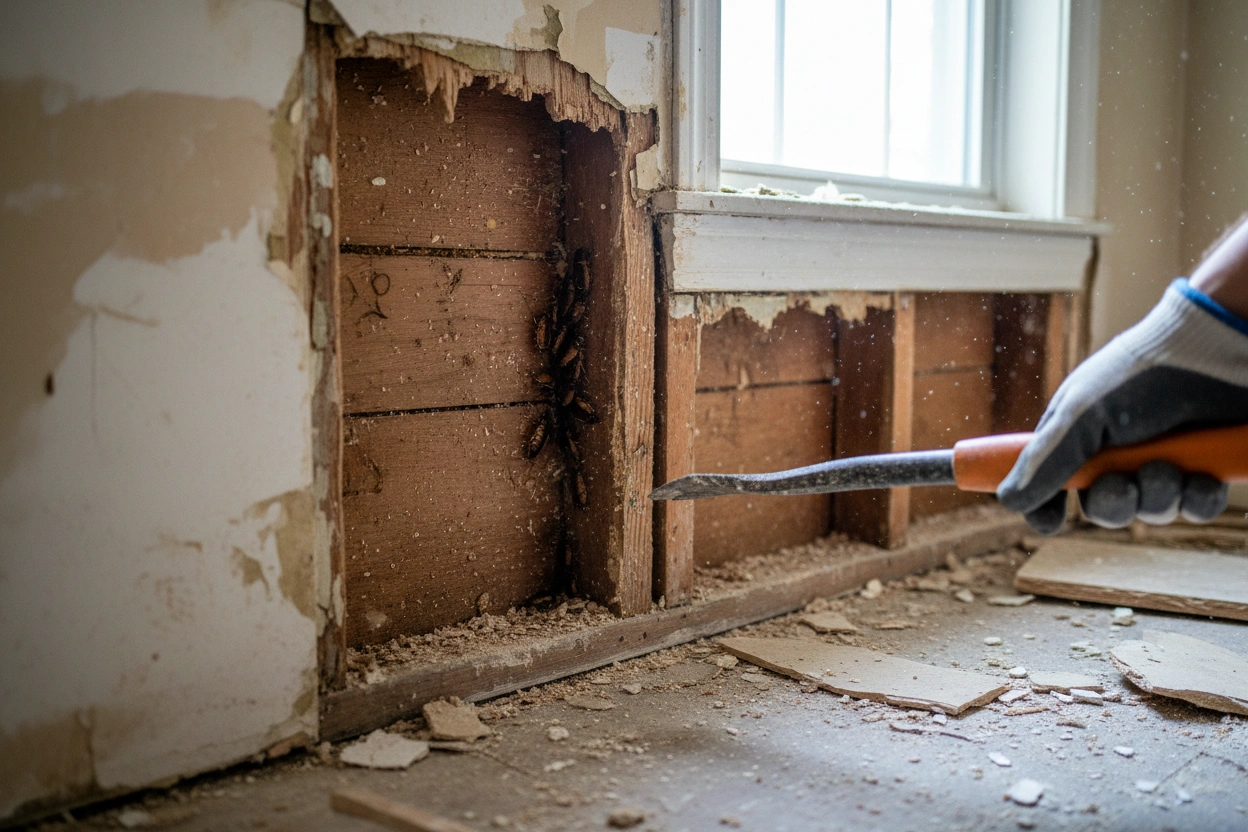 Professional image illustrating The Surprising Link Between Home Renovations and Pest Activity