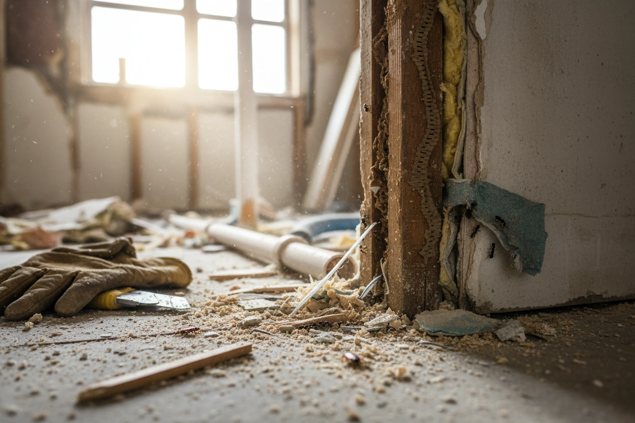 Professional image illustrating Effective Pest Management Strategies During Remodeling Projects