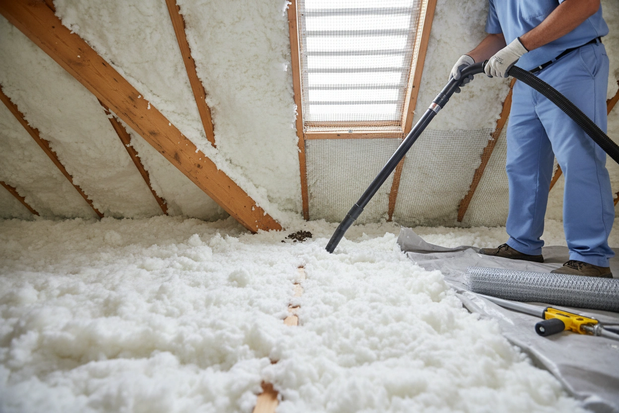 Professional image illustrating The Connection Between Insulation and Pest Control