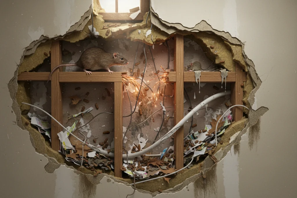What Damage Can Rodents Cause Inside Your Walls?