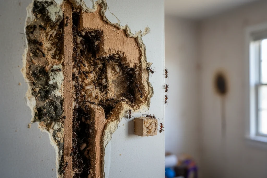 What’s the Risk of Letting Ants Stay in Your Walls?