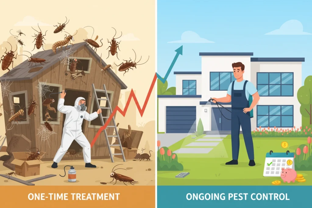 Is Ongoing Pest Control Cheaper Than One-Time Treatments?