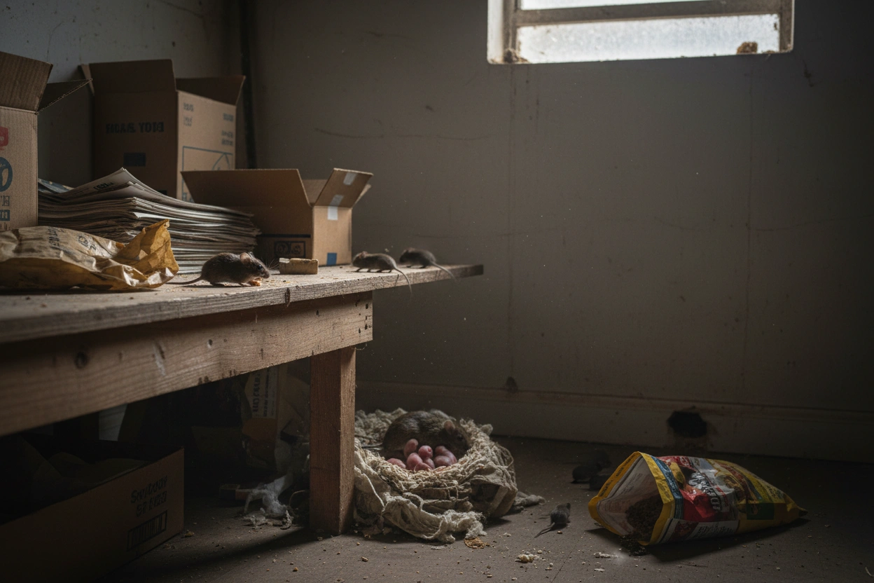 Professional image illustrating Recognizing Early Signs of Mouse Infestation