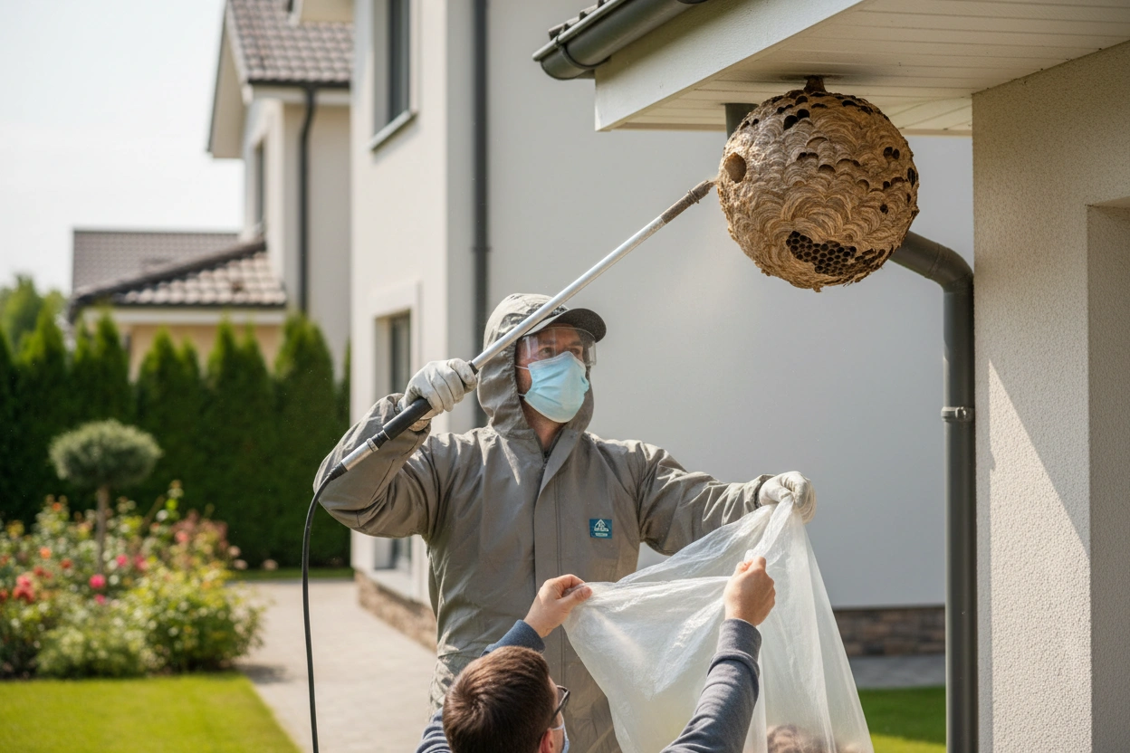Professional image illustrating Decoding Average Costs for Wasp Nest Removal