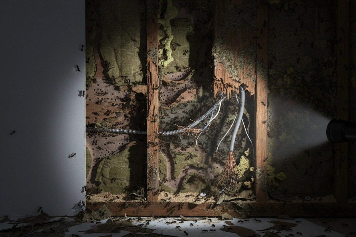 Professional image illustrating Understanding the Hidden Dangers of Ant Infestations