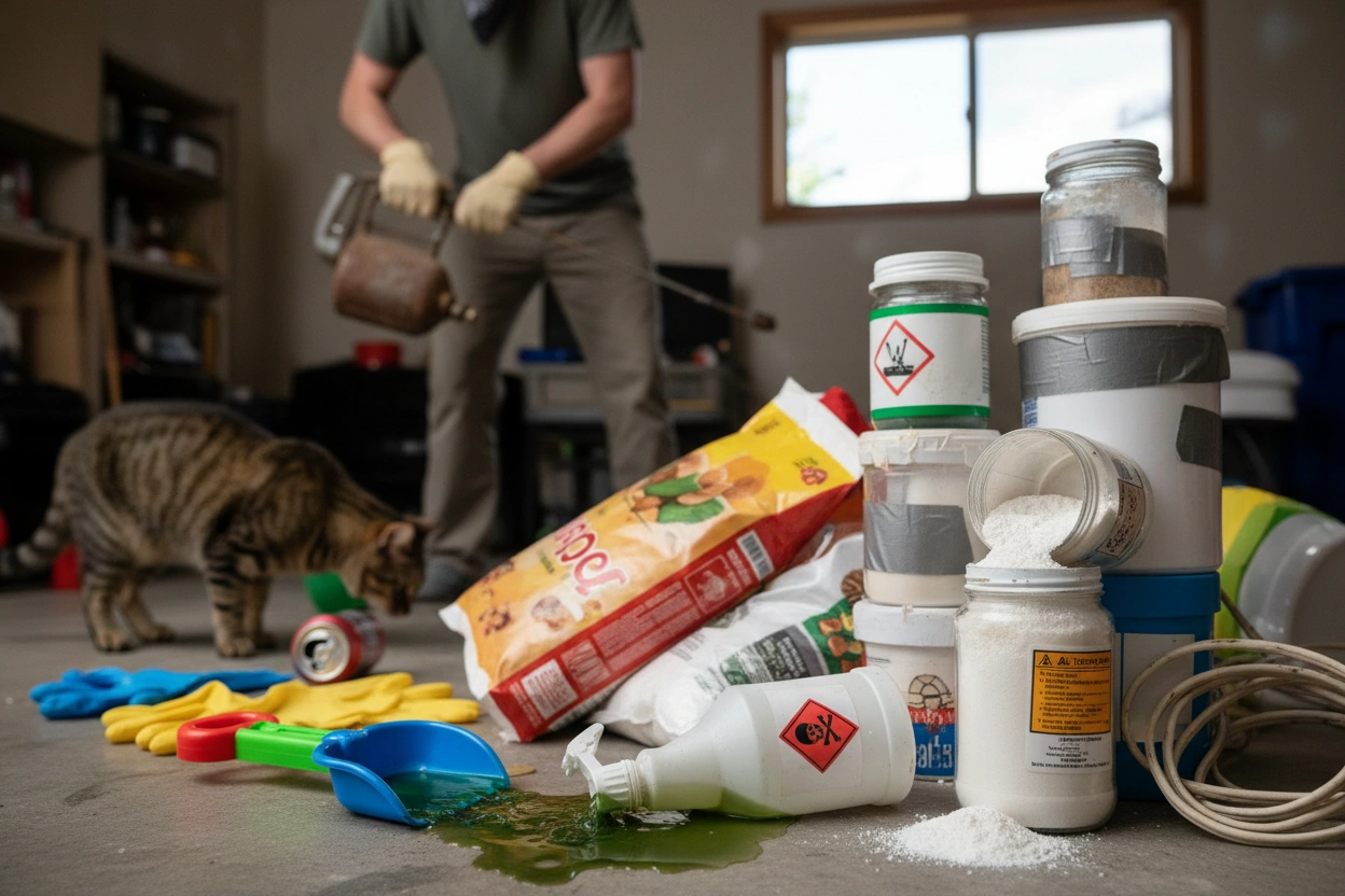 Professional image illustrating Unveiling the Risks of DIY Pest Control