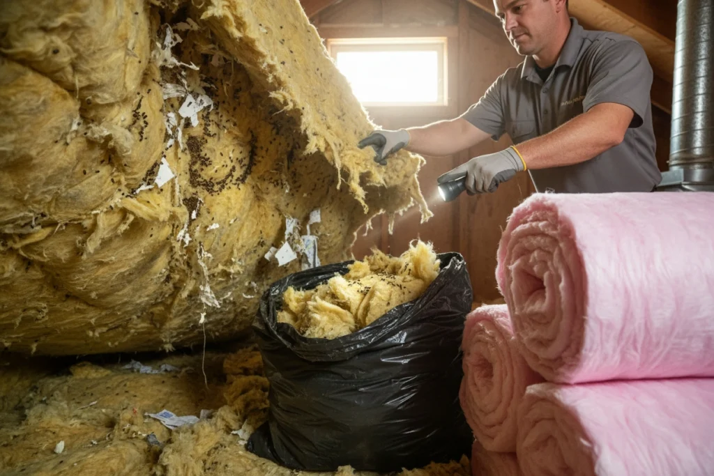 When Should You Replace Insulation After Rodent Damage?
