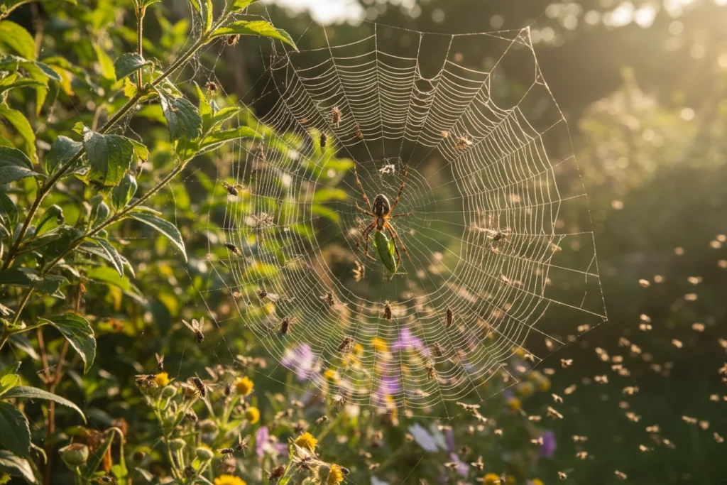 How Summer Bugs Lead to More Spider Activity