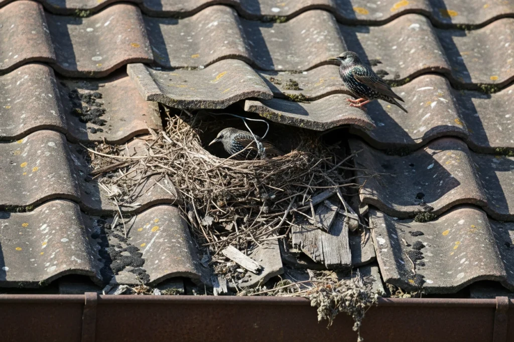 Bird Nest Damage: Why Nesting Birds on Your Roof Are More Than a Nuisance