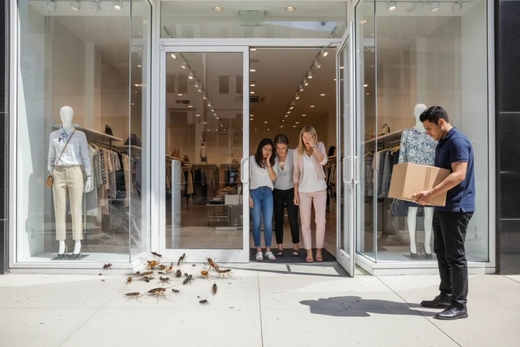 Retail Storefront Pest Control: Why First Impressions Depend on a Bug-Free Entrance