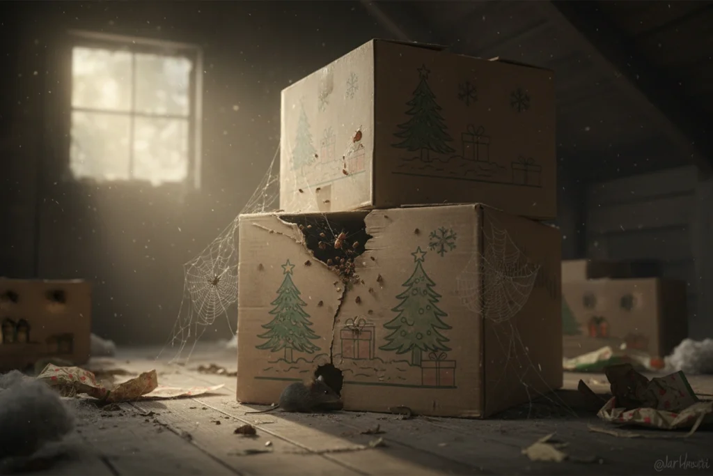 Holiday Decoration Storage: Why Your Attic Boxes Might Already Have Pests Inside
